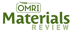 OMRI Materials Review